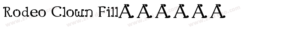 Rodeo Clown Fill字体转换